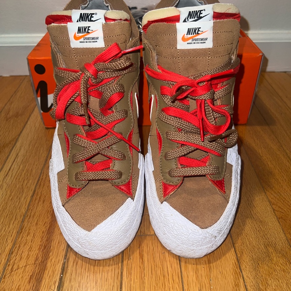 Nike X Sacai blazer low British tan 10.5m